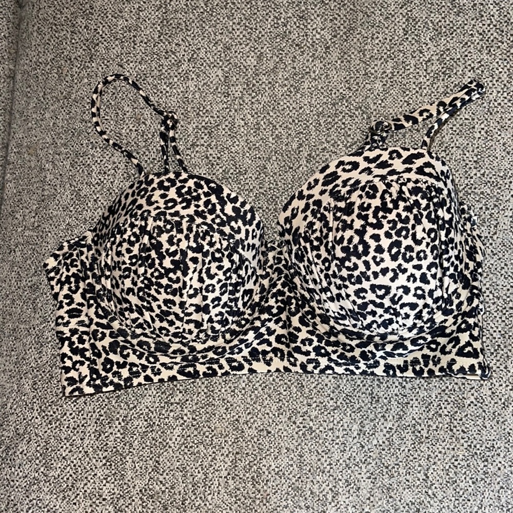 Target cheetah print padded swimsuit top